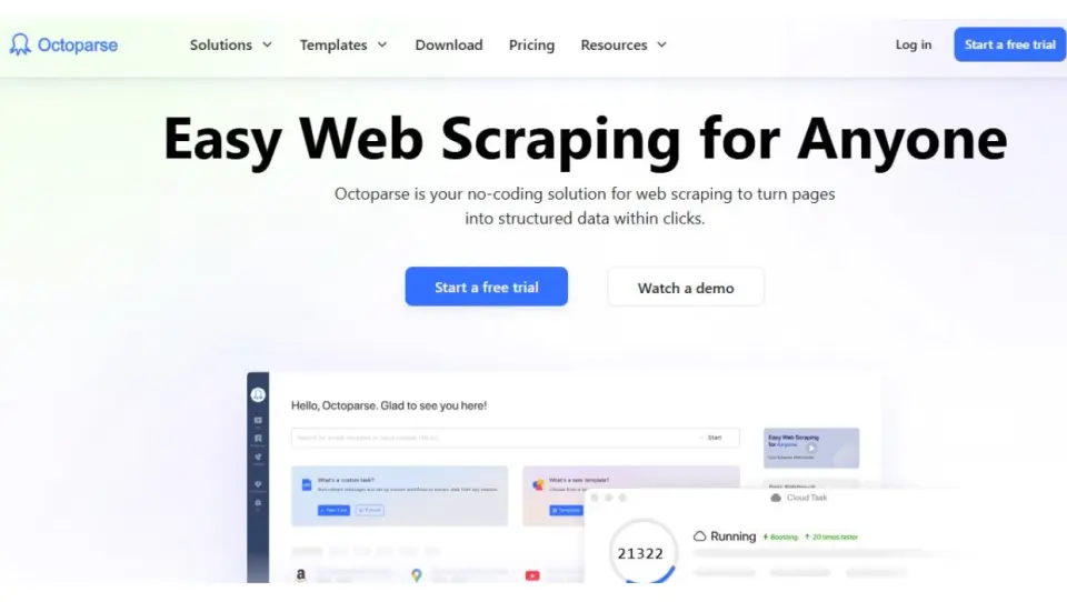 octaparse web scraping tools
