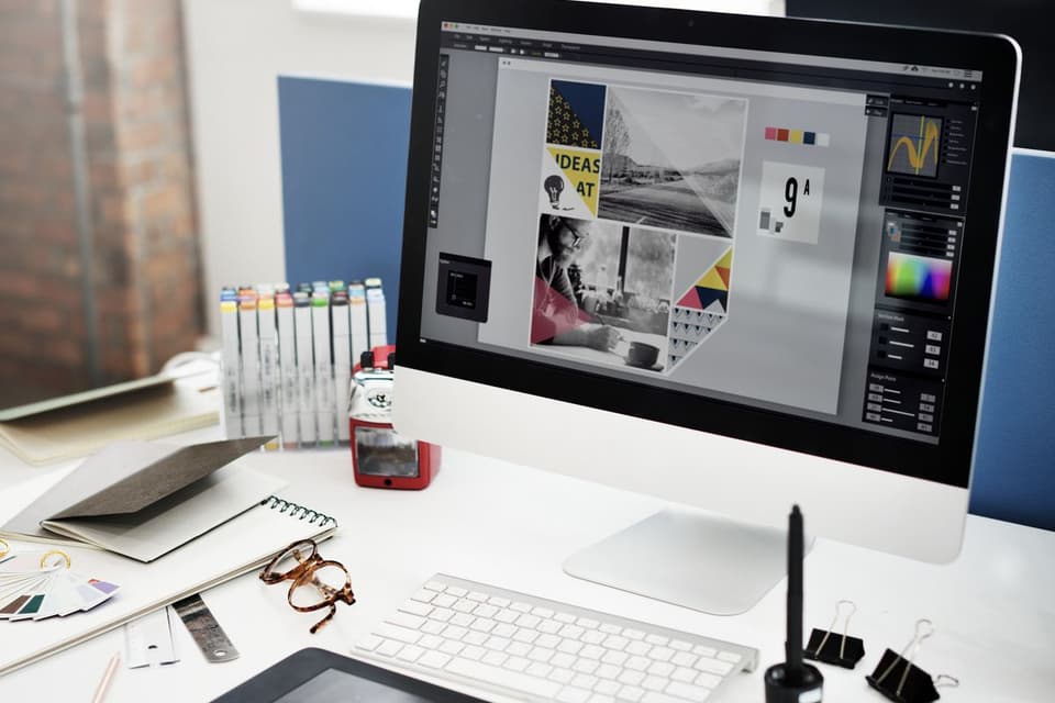 designer graphic make layout