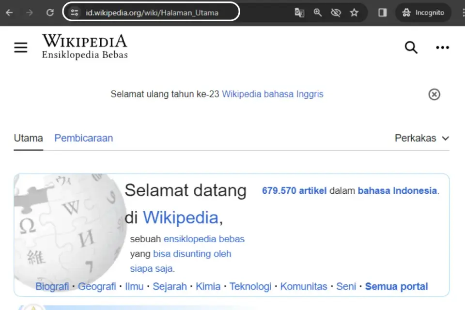 Contoh Penggunaan Subdomain
