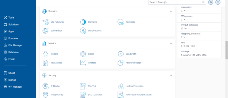 Tampilan cPanel untuk membuat subdomain baru