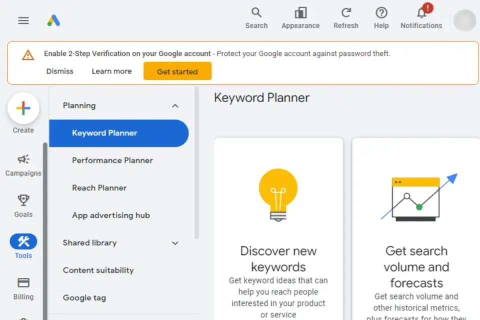 Google Keyword Planner