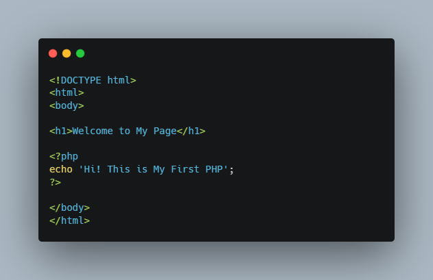 contoh kode html dengan php