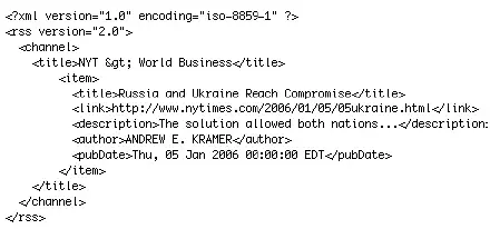 contoh rss feed pada script php