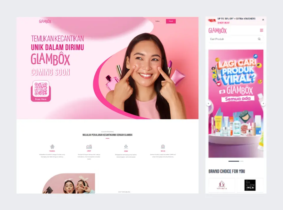 website glambox commerce