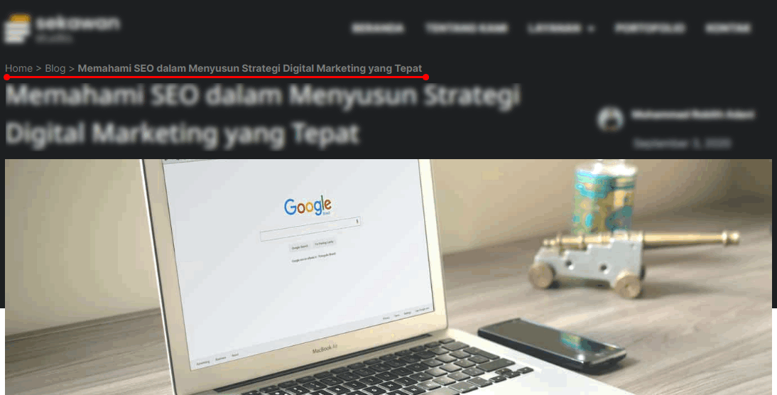 Apa itu breadcrumbs dalam SEO