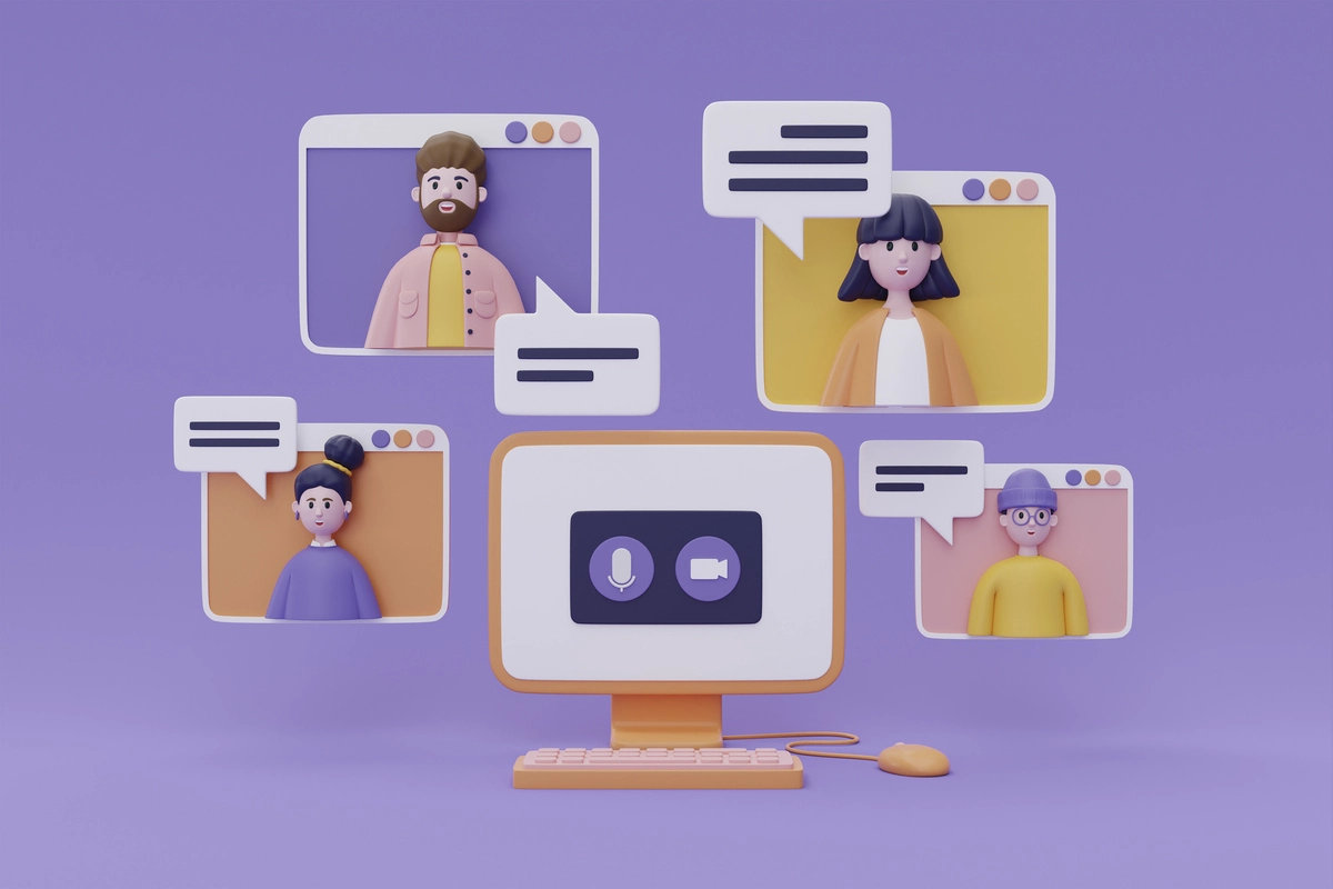 3d rendering picture peiple avatars