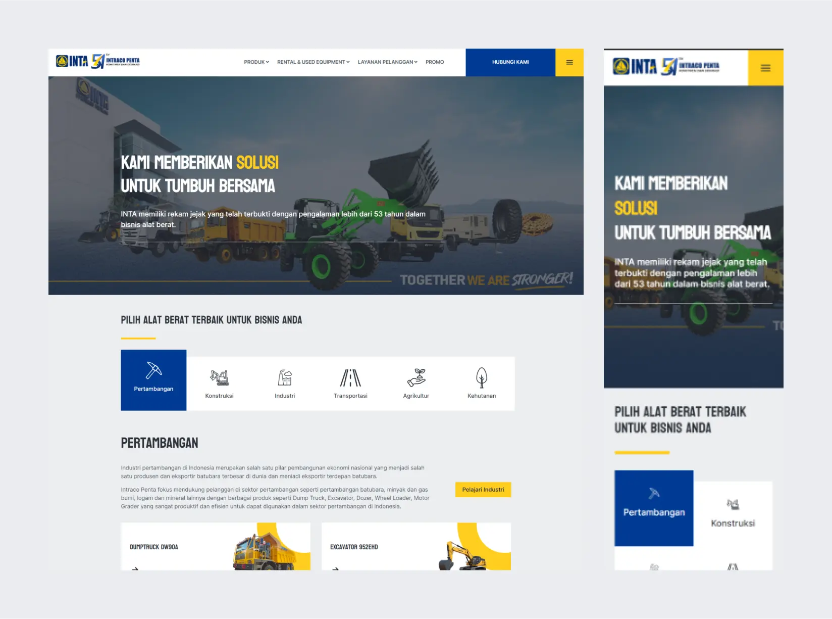 Jasa Pembuatan Website Sales Mobil 5 PT. Intraco Penta, Tbk