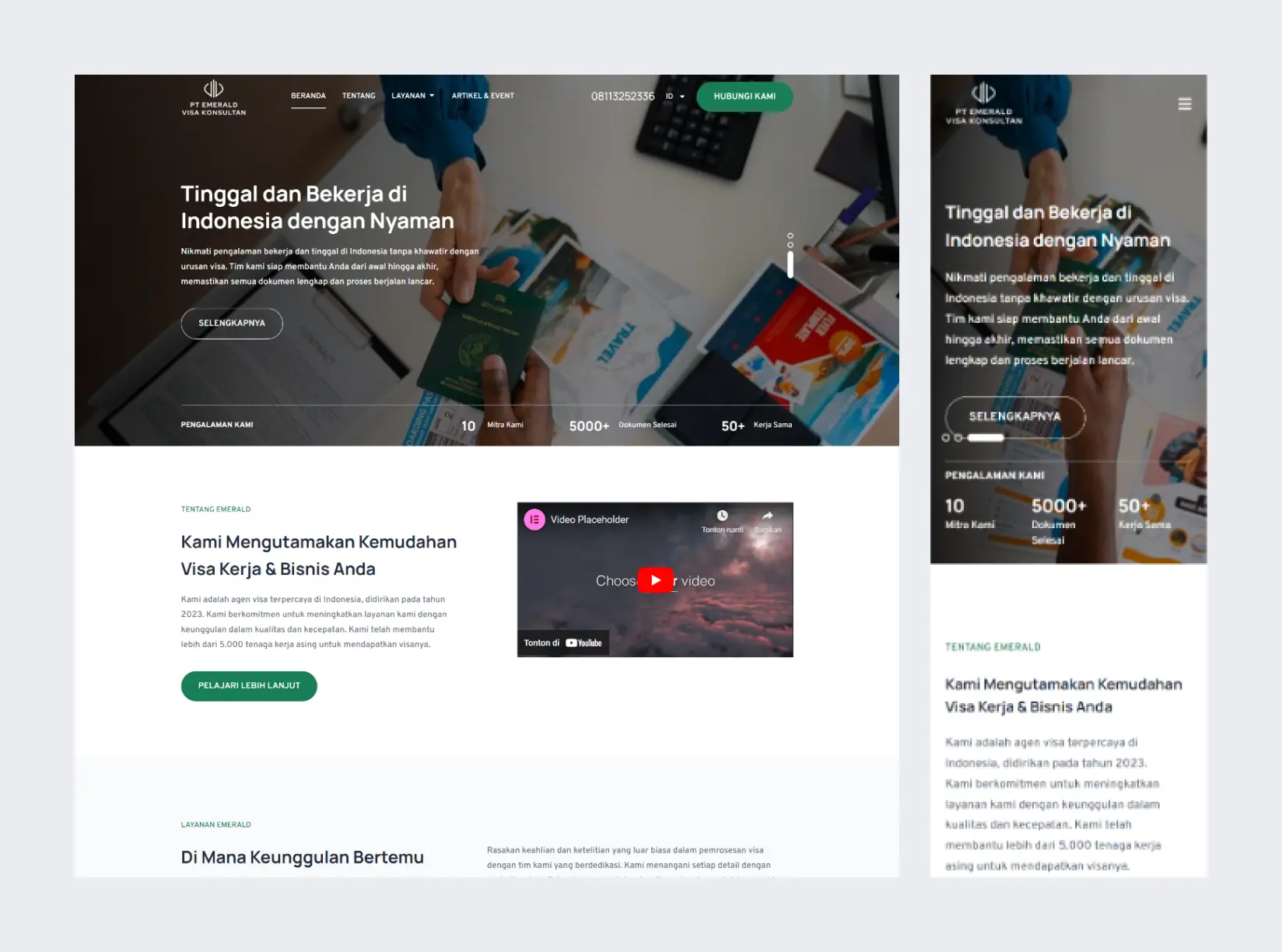 Jasa Pembuatan Website Tangerang 5 website emerald