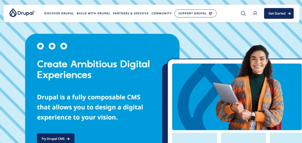 Rekomendasi 12 CMS Terbaik untuk Membuat  Website Profesional 3 CMS Drupal