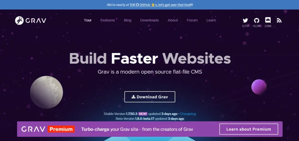 Rekomendasi 12 CMS Terbaik untuk Membuat  Website Profesional 8 Grav CMS