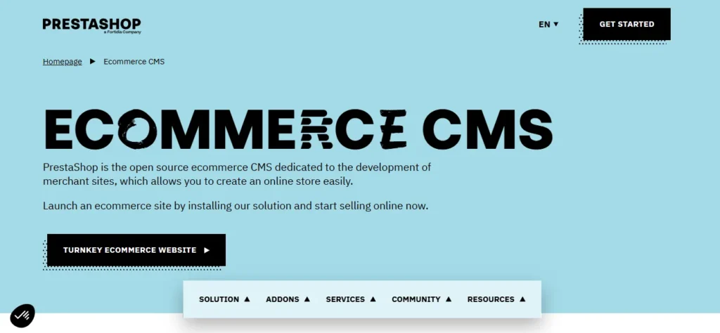 Rekomendasi 12 CMS Terbaik untuk Membuat  Website Profesional 10 Prestashop CMS