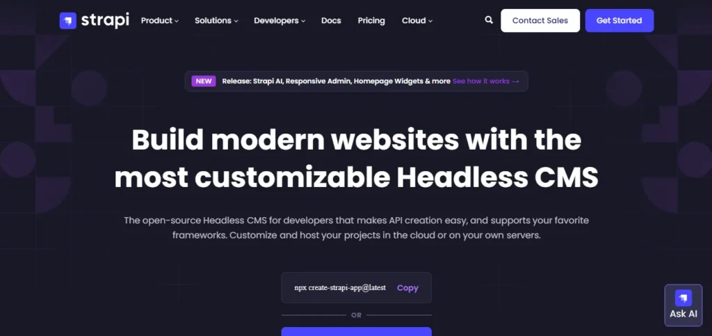 Rekomendasi 12 CMS Terbaik untuk Membuat  Website Profesional 5 CMS Strapi